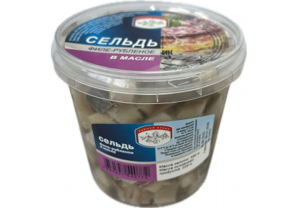 Сельдь филе рубленное в&nbsp;масле, 350г