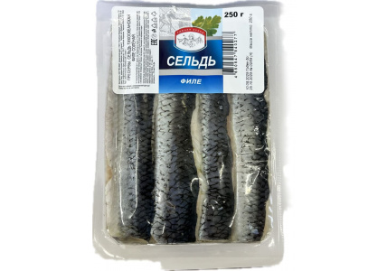 Сельдь филе с кожей В/У, 250г