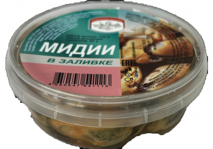 Мидии в масле, 120г